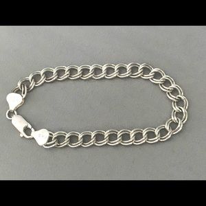 Sterling Silver Double Hoop Bracelet